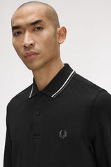 POLO HOMME LS TWIN TIPPED NOIR W54 NOIR W54