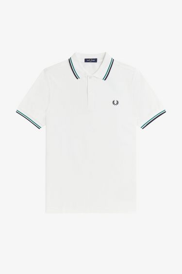 POLO HOMME TWIN TIPPED BLANC 02C BLANC 02C