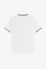 POLO HOMME TWIN TIPPED BLANC 02C BLANC 02C