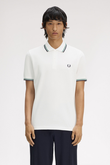 POLO HOMME TWIN TIPPED BLANC 02C BLANC 02C