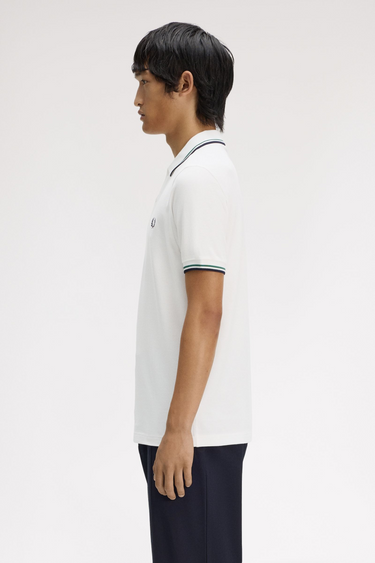 POLO HOMME TWIN TIPPED BLANC 02C BLANC 02C