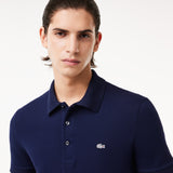 POLO HOMME RIBBED COLLAR MARINE MARINE