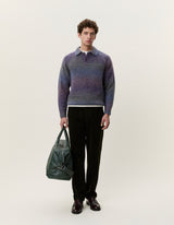 POLO HOMME GRADIENT KNITTED VIOLET VIOLET