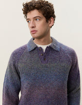 POLO HOMME GRADIENT KNITTED VIOLET VIOLET