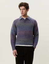 POLO HOMME GRADIENT KNITTED VIOLET VIOLET