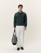 POLO HOMME PIQUE VERT VERT