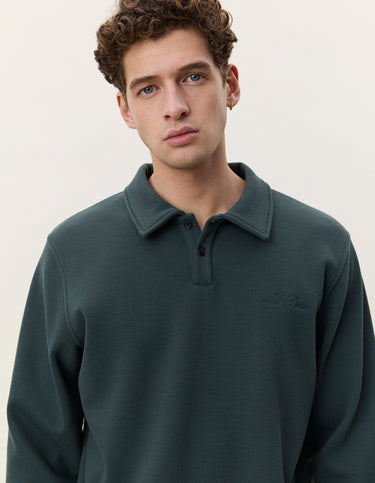 POLO HOMME PIQUE VERT VERT