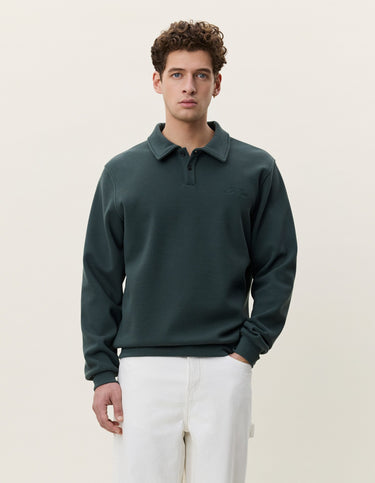 POLO HOMME PIQUE VERT VERT