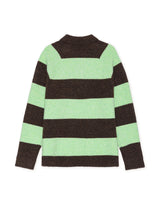 POLO HOMME STRIPED MELANGE KNITTED GRIS CHINE GRIS CHINE