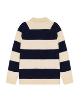 POLO HOMME STRIPED MELANGE KNITTED IVOIRE IVOIRE