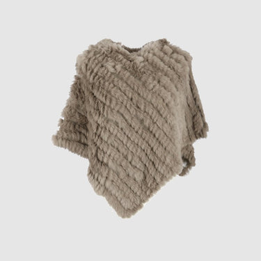 PONCHO FEMME DAVOS BEIGE BEIGE