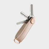 PORTE-CLE LEATHER ROSE ROSE