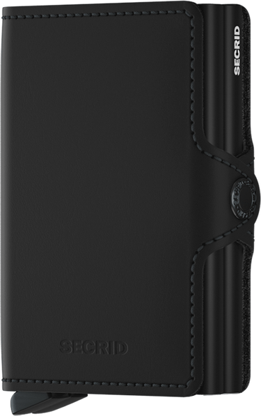 PORTE-FEUILLE TWINWALLET MATTE NOIR NOIR