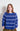 PULL FEMME AMPLE ML COL BATEAU BLEU ROYAL BLEU ROYAL