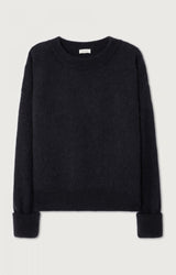 PULL FEMME AMPLE ML CR NOIR NOIR