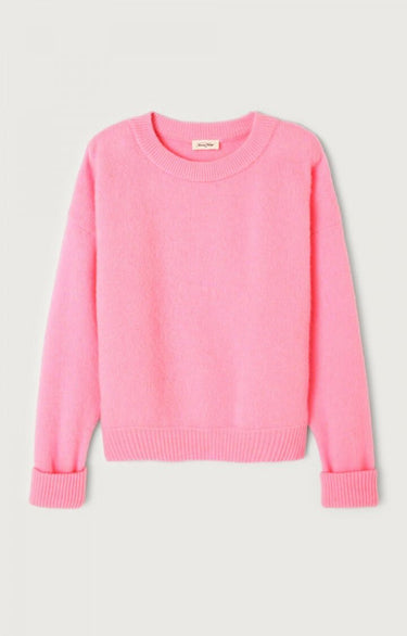 PULL FEMME AMPLE ML CR ROSE ROSE