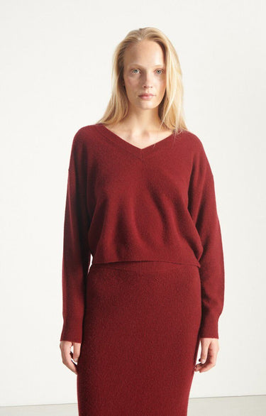 PULL FEMME BOULE ML CV BORDEAUX BORDEAUX