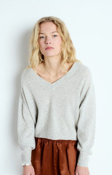 PULL FEMME BOULE ML CV GRIS GRIS