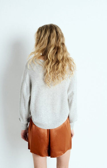 PULL FEMME BOULE ML CV GRIS GRIS