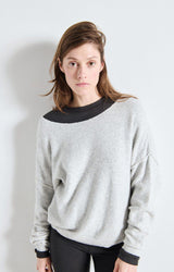 PULL FEMME DAMSVILLE GRIS CHINE GRIS CHINE