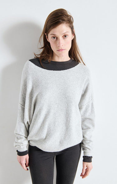 PULL FEMME DAMSVILLE GRIS CHINE GRIS CHINE
