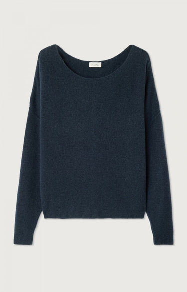 PULL FEMME DAMSVILLE NAVY BLUE CHINE NOIR NAVY BLUE CHINE NOIR