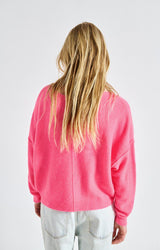 PULL FEMME DAMSVILLE ROSE FLUO ROSE FLUO