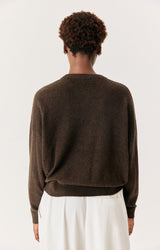 PULL FEMME OUITY CHOCO CHINE CHOCO CHINE
