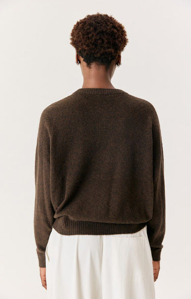 PULL FEMME OUITY CHOCO CHINE CHOCO CHINE
