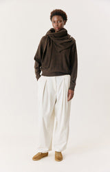 PULL FEMME OUITY CHOCO CHINE CHOCO CHINE