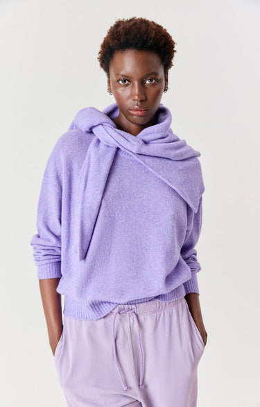 PULL FEMME OUITY VIOLA CHINE VIOLA CHINE
