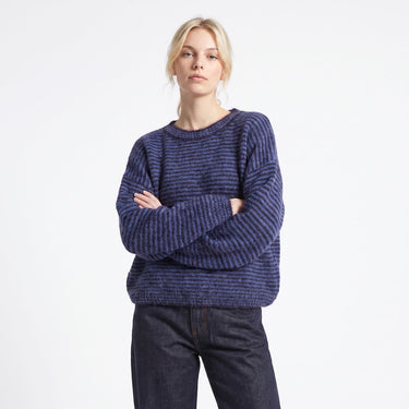 Pull Artlove Lunisse maille chinée bleu – vue 2