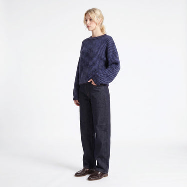 Pull Artlove Lunisse maille chinée bleu – vue 3