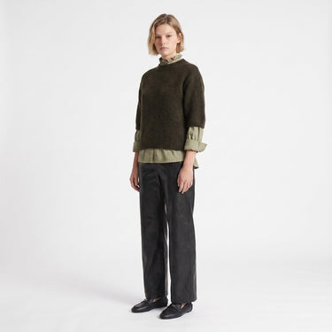 Pull Artlove Lycie manches ballon kaki