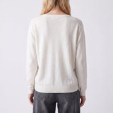 Pull Artlove Sandie col V crème – vue 3