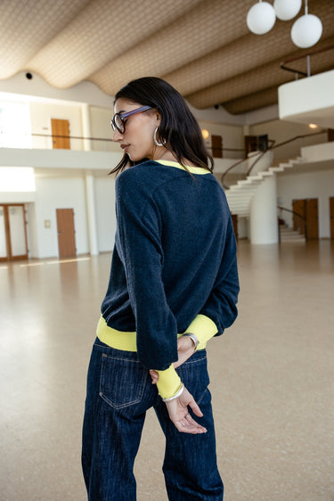 PULL FEMME PEIO BI-COLOR DENIM DENIM
