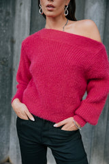 PULL FEMME PERIA RIB ROSE ROSE