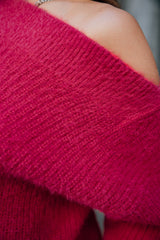 PULL FEMME PERIA RIB ROSE ROSE