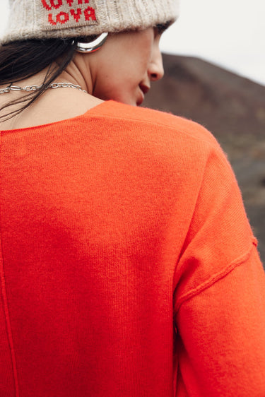 PULL FEMME PRAM ROUGE ROUGE