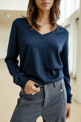 PULL FEMME PREEM SHINY DARK SAPPHIRE DARK SAPPHIRE