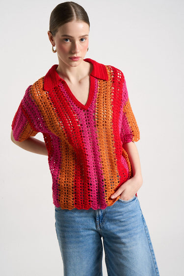 PULL FEMME MALYA TOMATO TOMATO