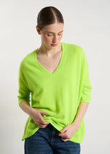PULL FEMME MARTINETTIE JAUNE FLUO JAUNE FLUO