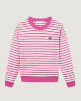 PULL FEMME CHOISEUL MINI PATCH COEUR ECRU ECRU