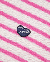 PULL FEMME CHOISEUL MINI PATCH COEUR ECRU ECRU