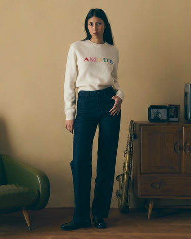 PULL FEMME FORMIGE AMOUR BLANC BLANC