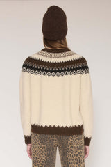 Pull MKT Studio Keone jacquard nordique naturel – vue 2