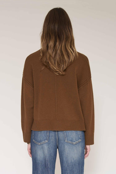 Pull MKT Studio Koka ample laine mérinos noisette – vue 2