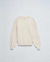 PULL FEMME PERLES BLANC BLANC
