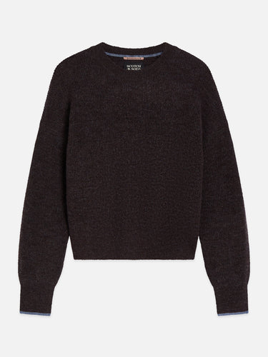 PULL FEMME FUZZY CREW GRIS GRIS