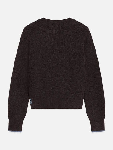 PULL FEMME FUZZY CREW GRIS GRIS